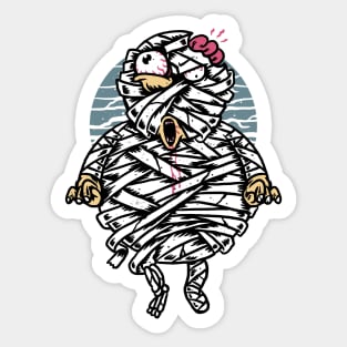 Mummy Invasion Sticker